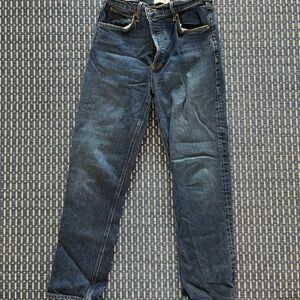 Agolde Men's Slim Straight Dark Blue Jeans
